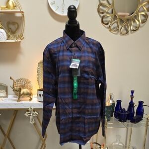 Pendleton Navy and Chestnut Checkered Shirt